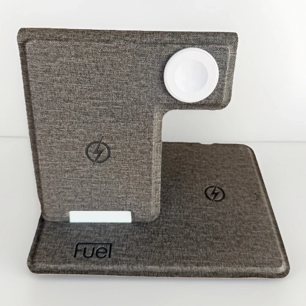 FUEL 3‎ in 1 Foldable Wireless Power Station with 45W Wall Charger - White